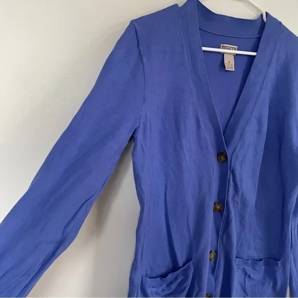 Duluth Trading Co blue long cardigan - Picture 3 of 4